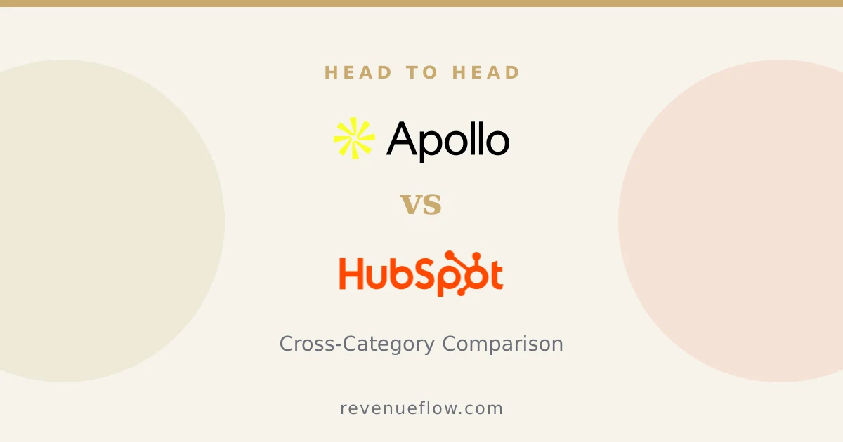 Branded cover: Apollo.io Sales Engagement vs HubSpot CRM: Cross-Category Comparison