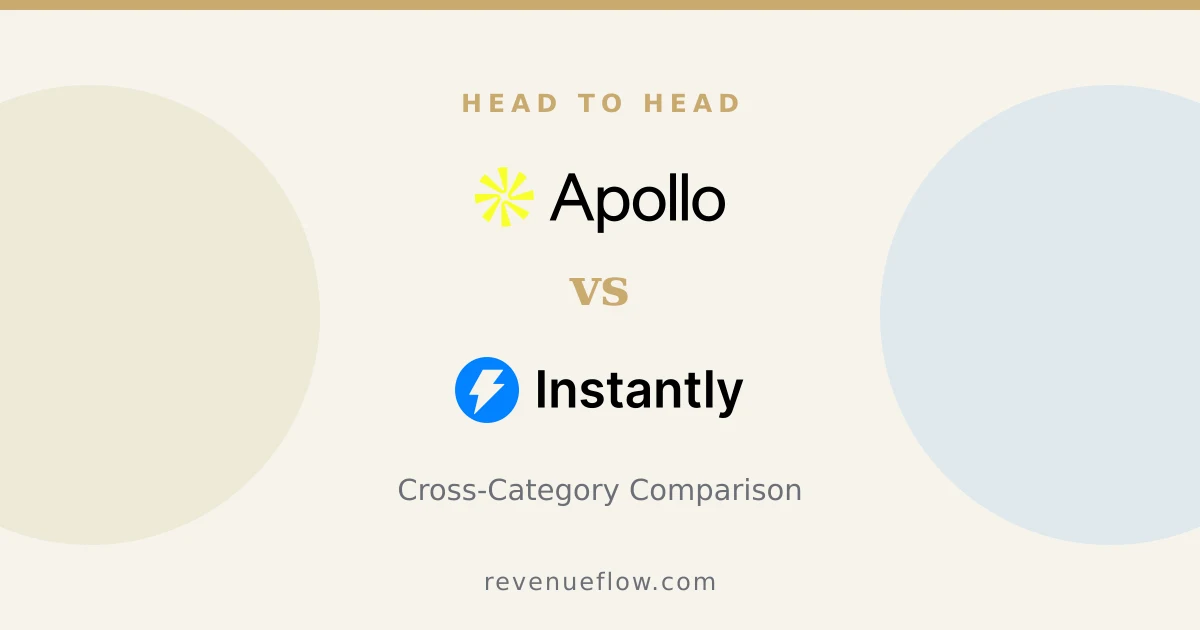 Branded cover: Apollo.io vs Instantly: Cross-Category Comparison