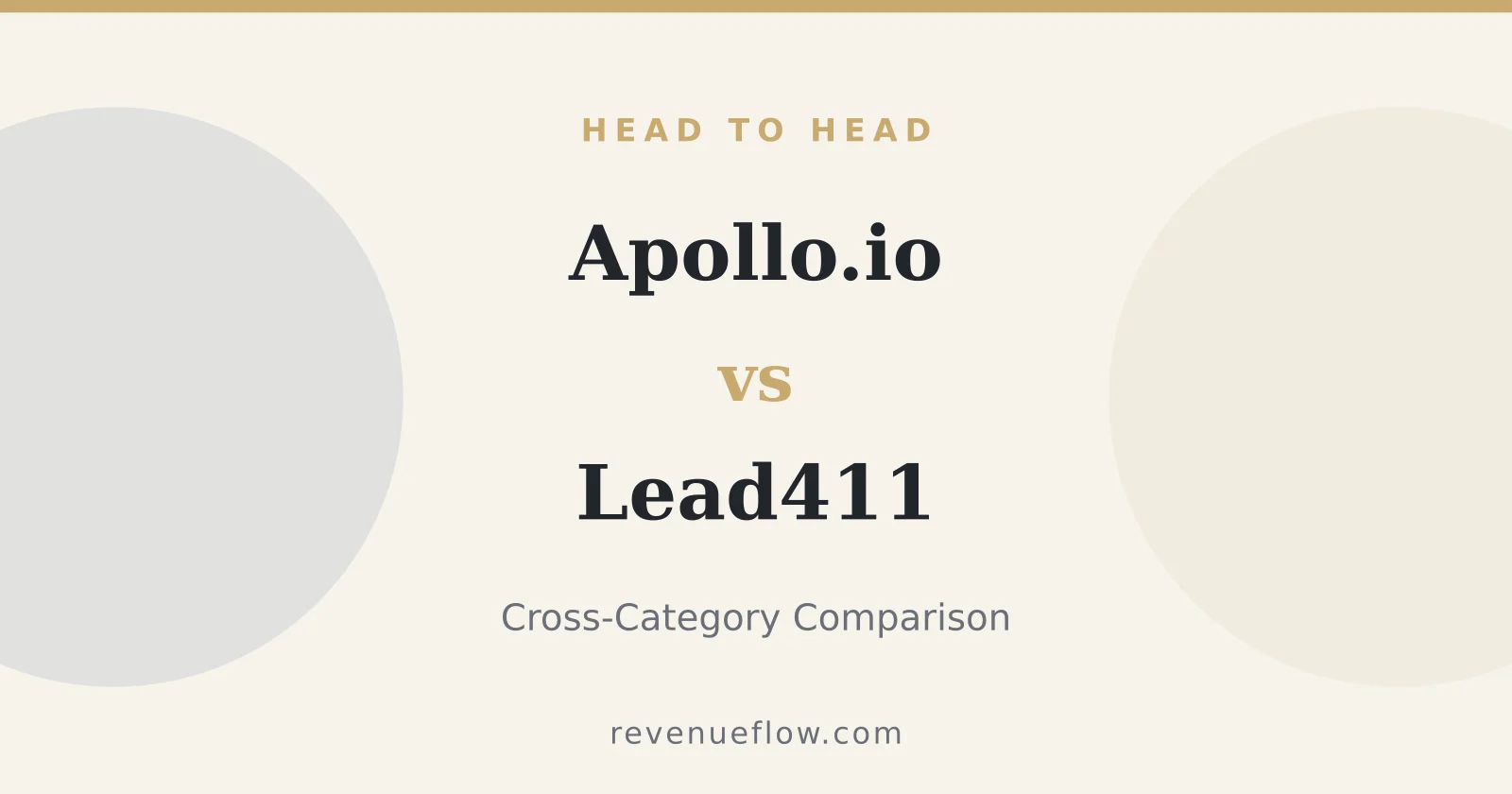 Branded cover: Apollo.io vs Lead411: Cross-Category Comparison