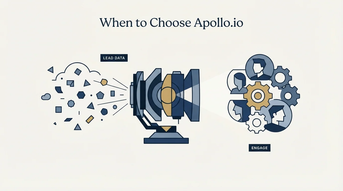 Section illustration: When to Choose Apollo.io