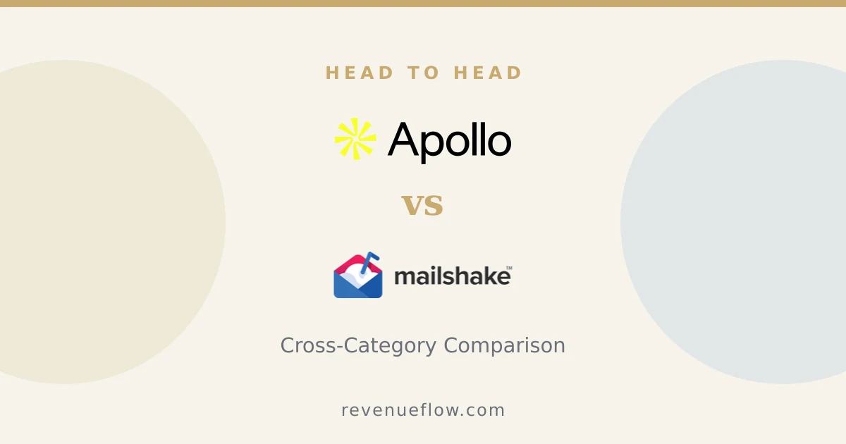 Branded cover: Apollo.io vs Mailshake: Cross-Category Comparison