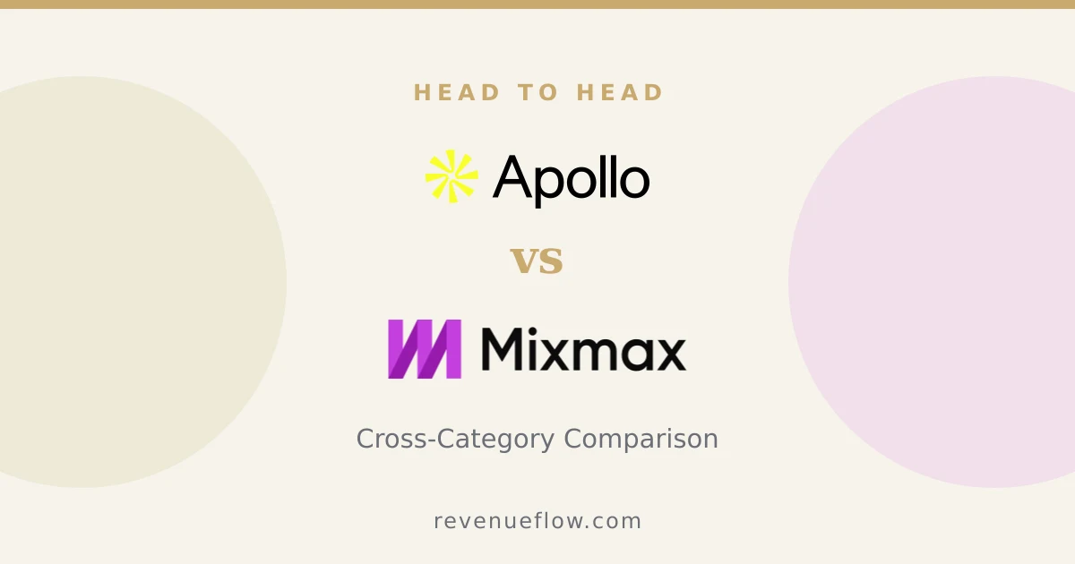 Branded cover: Apollo.io vs Mixmax: Cross-Category Comparison
