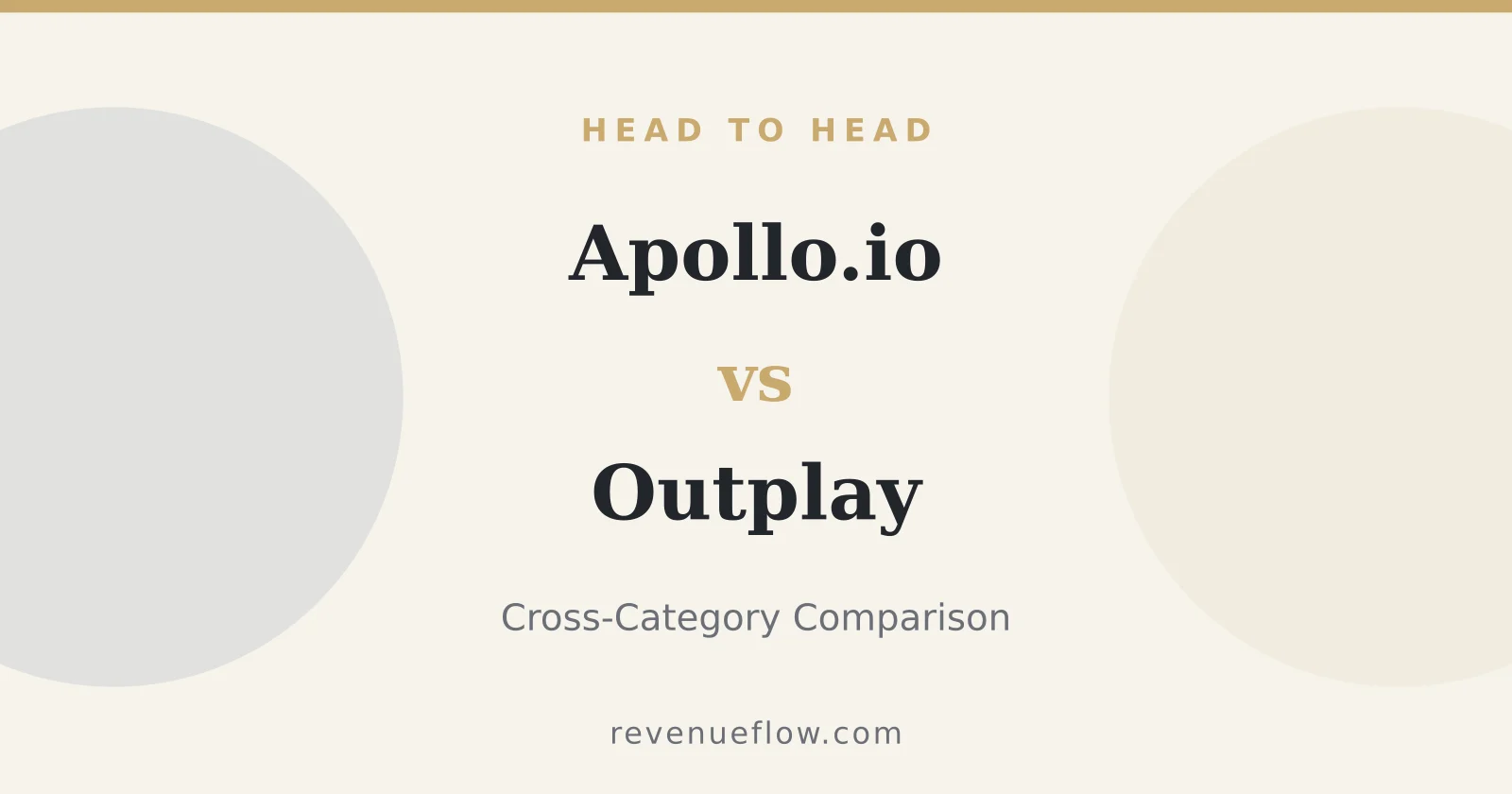 Branded cover: Apollo.io vs Outplay: Cross-Category Comparison