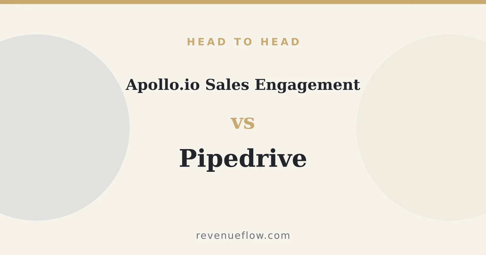Branded cover: Apollo.io Sales Engagement vs Pipedrive: Cross-Category Comparison