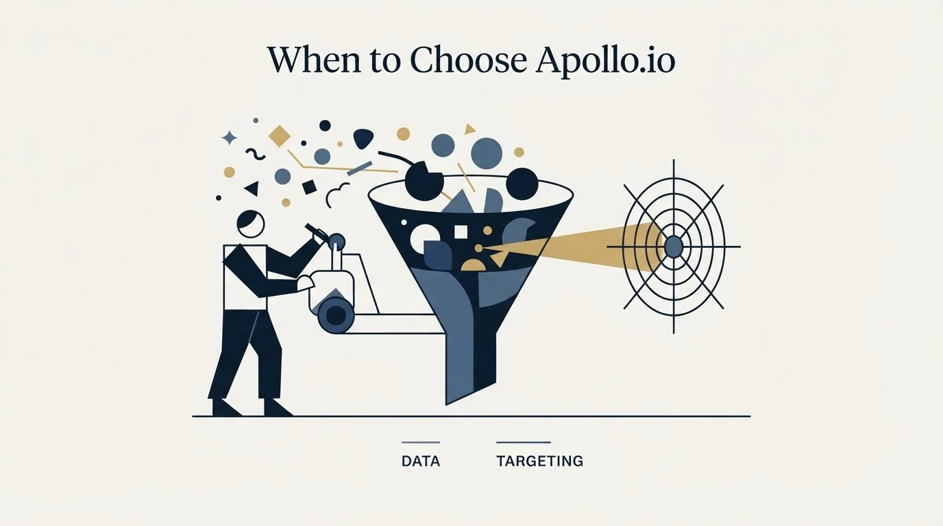 Section illustration: When to Choose Apollo.io