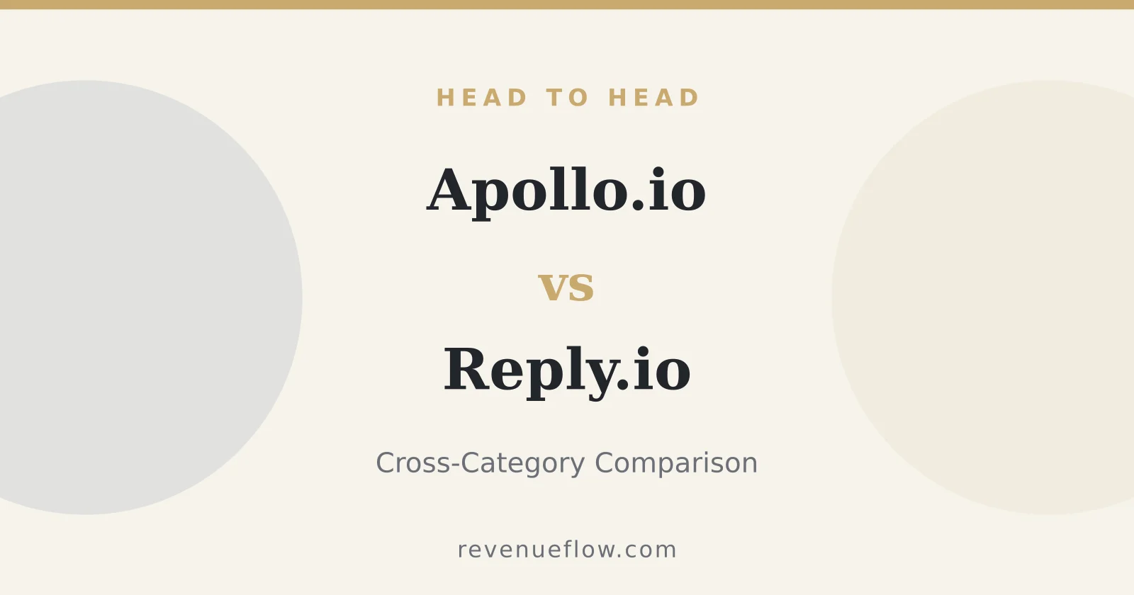 Branded cover: Apollo.io vs Reply.io: Cross-Category Comparison