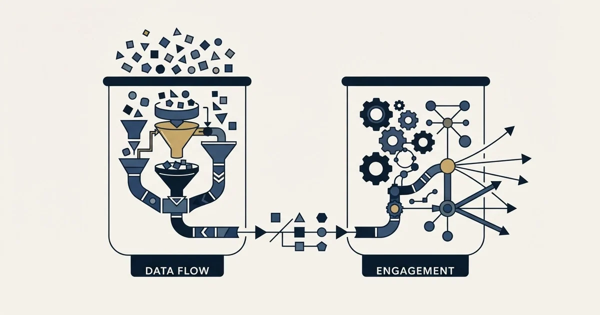 Editorial illustration for Apollo.io vs SalesBlink