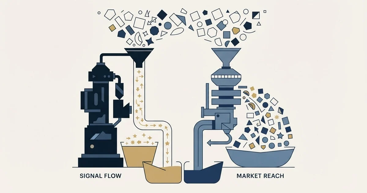 Editorial illustration for Apollo.io vs Salesflow