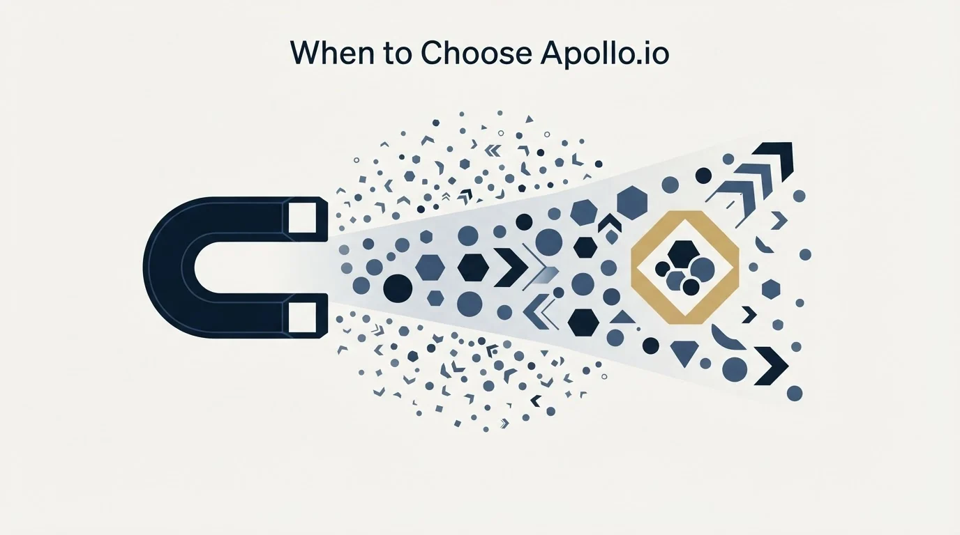 Section illustration: When to Choose Apollo.io