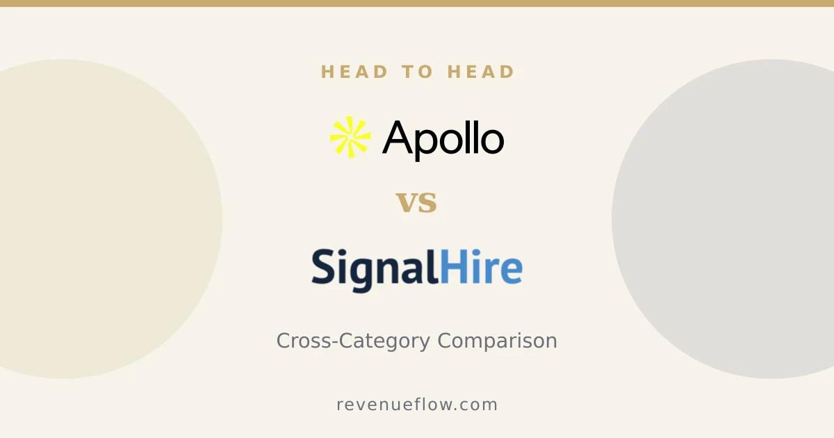 Branded cover: Apollo.io vs SignalHire: Cross-Category Comparison