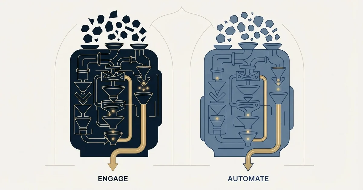Editorial illustration for Apollo.io vs Skylead
