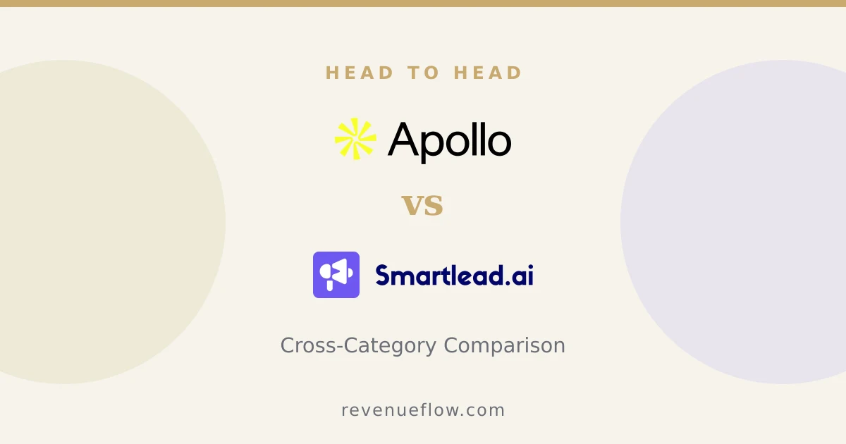Branded cover: Apollo.io vs Smartlead: Cross-Category Comparison