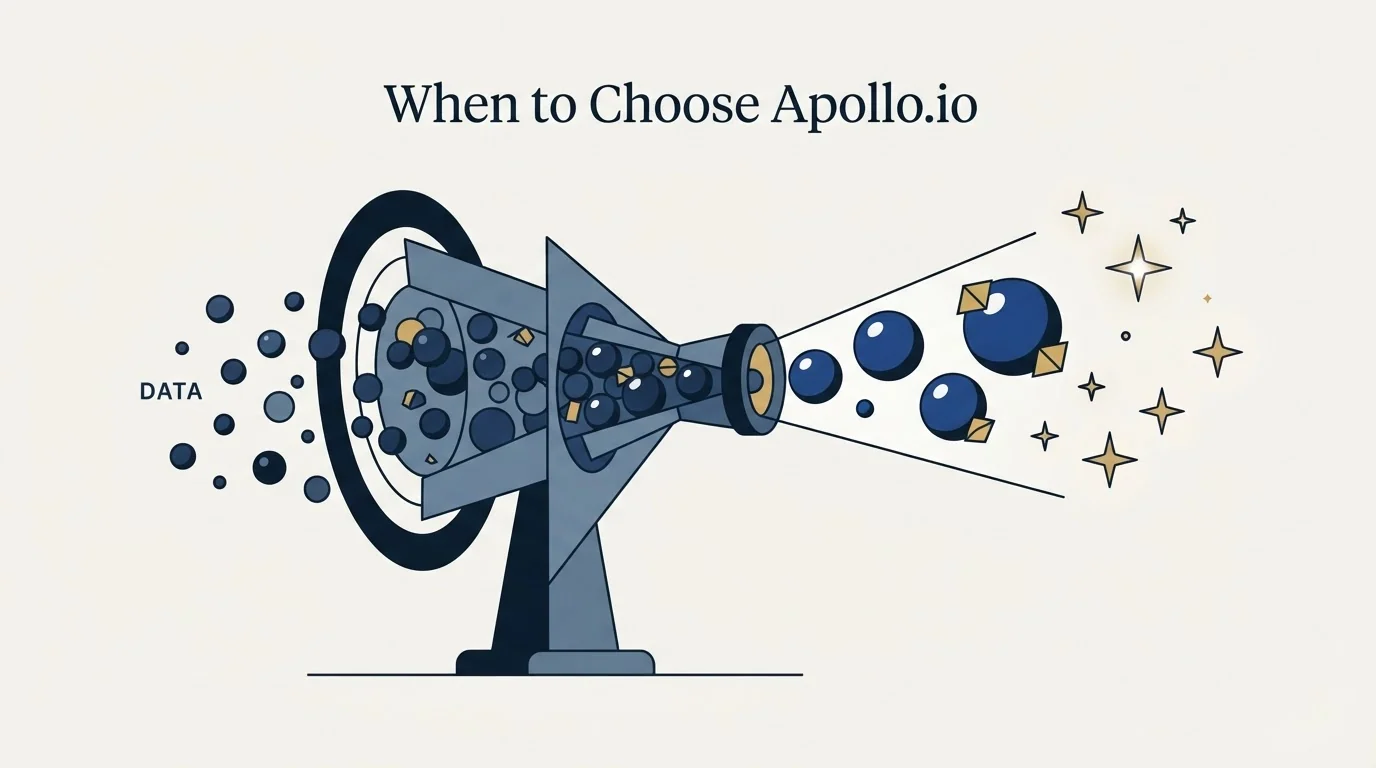Section illustration: When to Choose Apollo.io