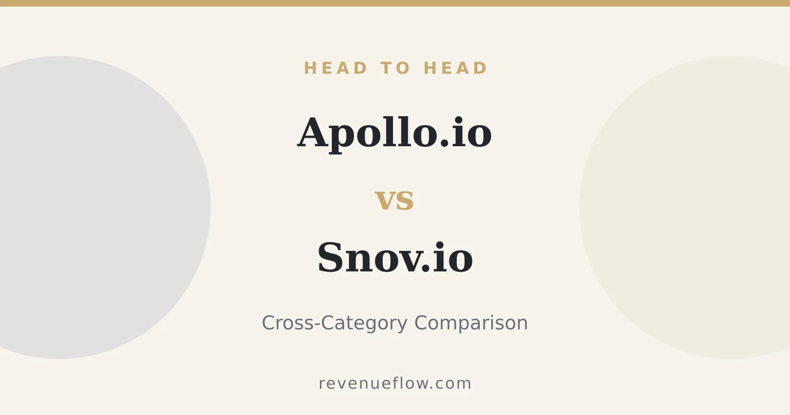 Branded cover: Apollo.io vs Snov.io: Cross-Category Comparison