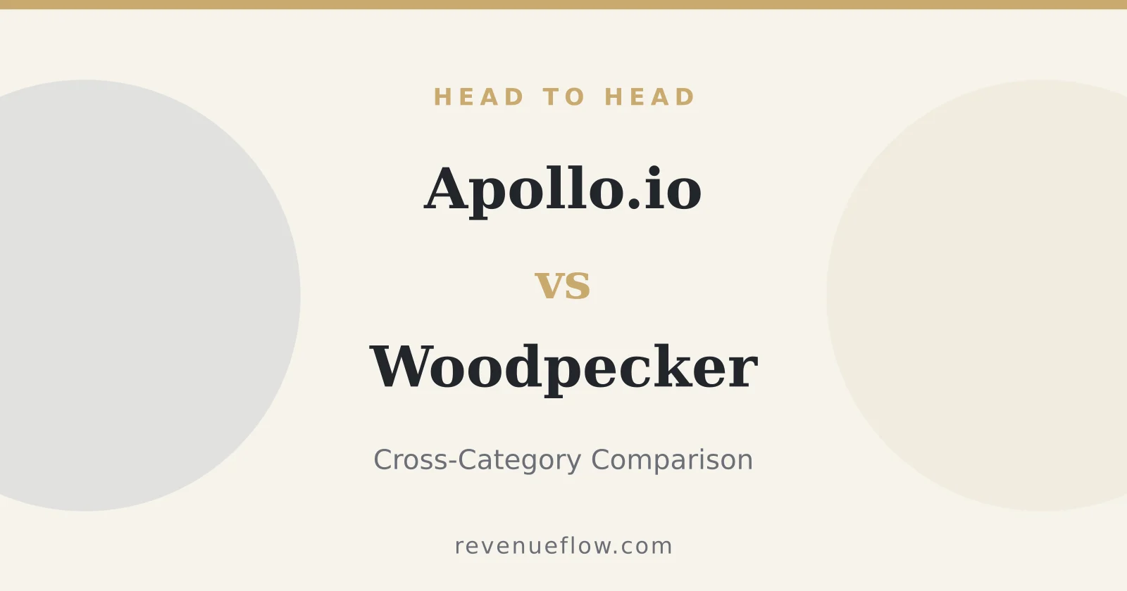 Branded cover: Apollo.io vs Woodpecker: Cross-Category Comparison