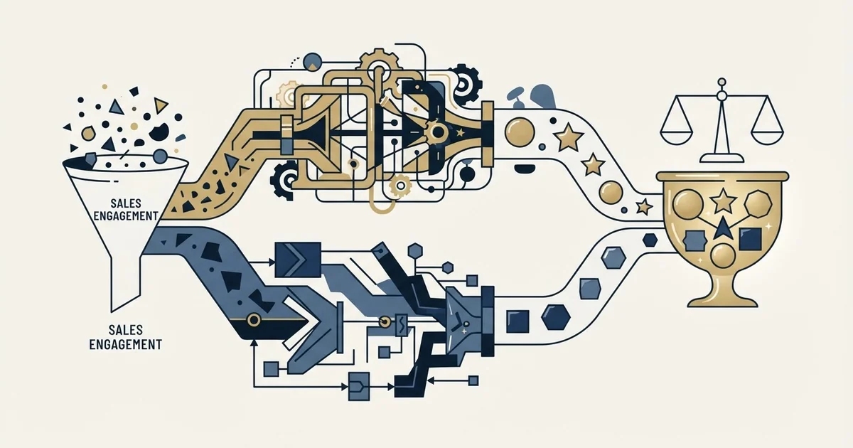 Editorial illustration for Apollo.io vs Zeliq