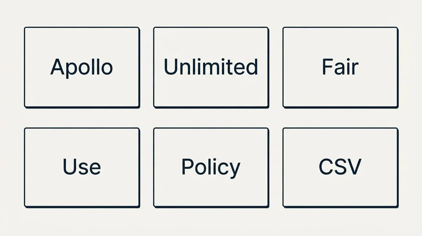 Pricing panels: The "unlimited" plans are not unlimited (Apollo, Unlimited, Fair, Use)