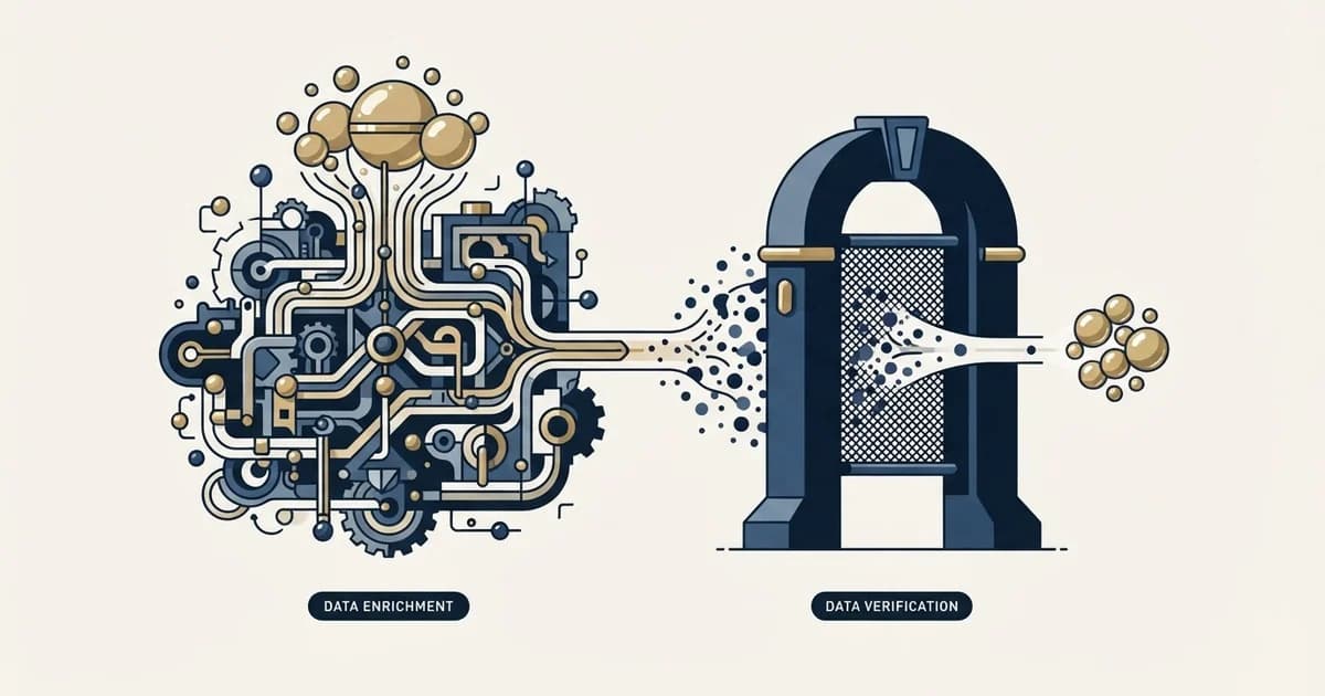 Editorial illustration for Apollo.io vs Bouncer