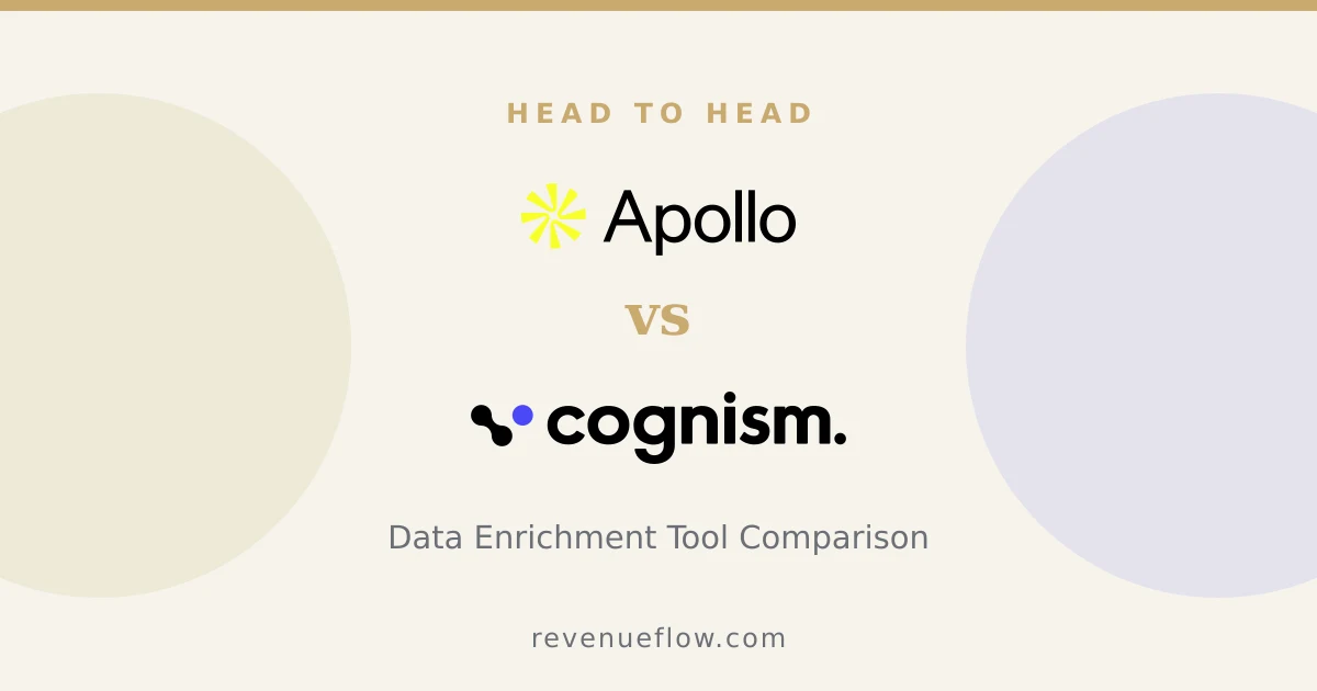 Branded cover: Apollo.io vs Cognism: Data Enrichment Tool Comparison