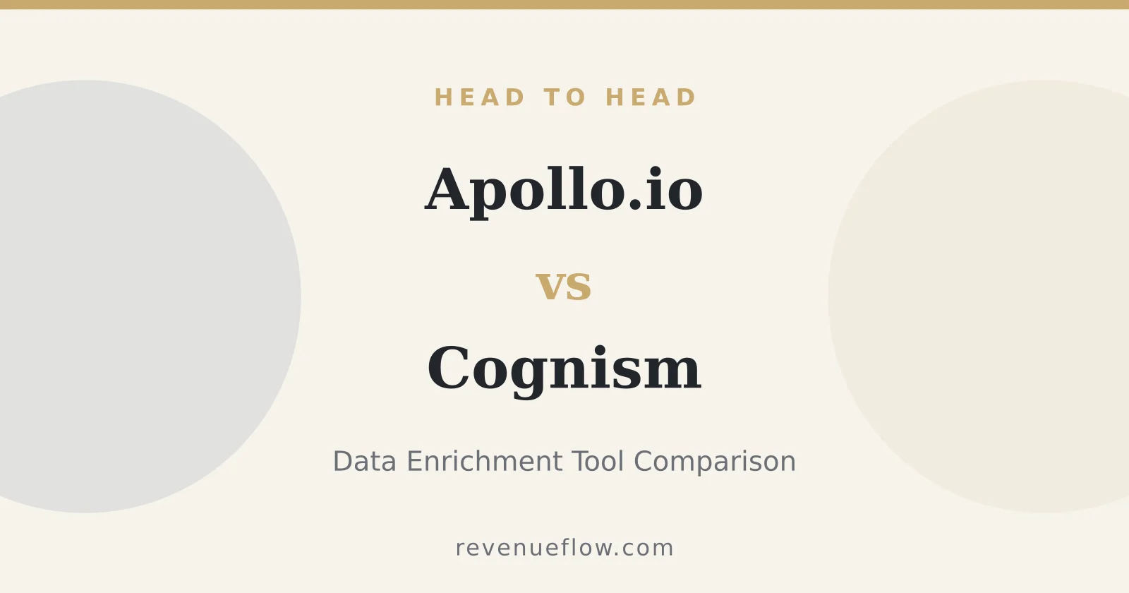 Branded cover: Apollo.io vs Cognism: Data Enrichment Tool Comparison