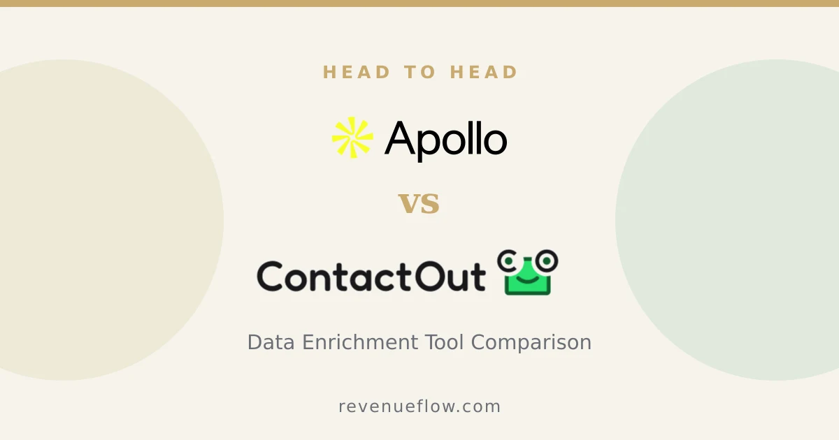 Branded cover: Apollo.io vs ContactOut: Data Enrichment Tool Comparison