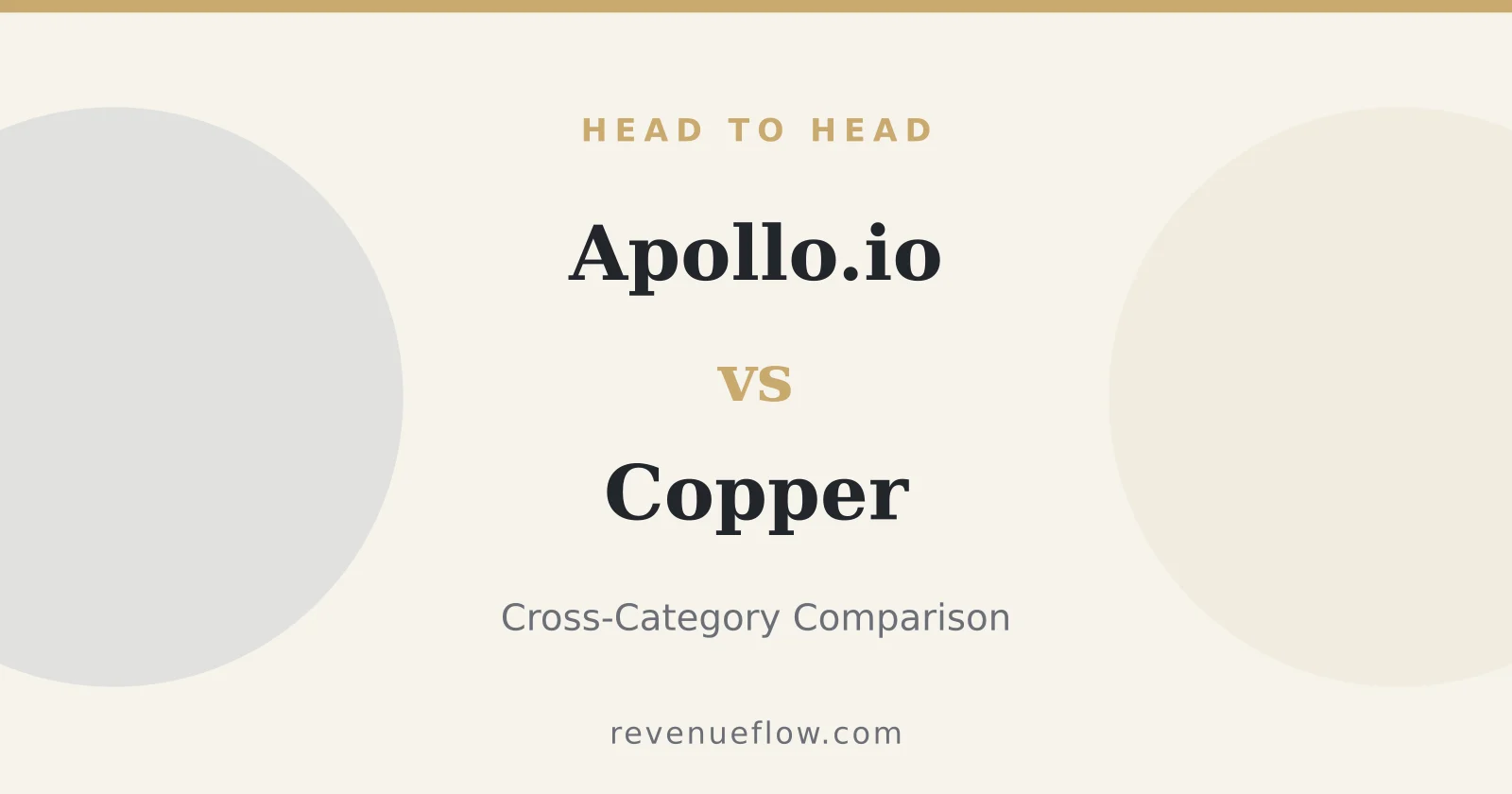 Branded cover: Apollo.io vs Copper: Cross-Category Comparison