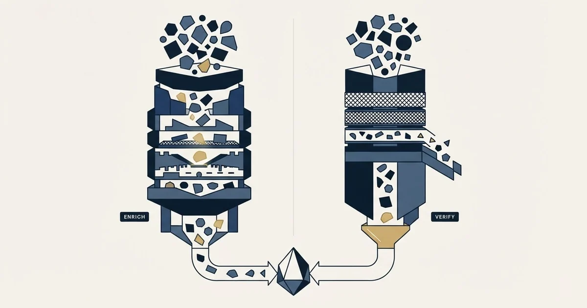 Editorial illustration for Apollo.io vs Emailable