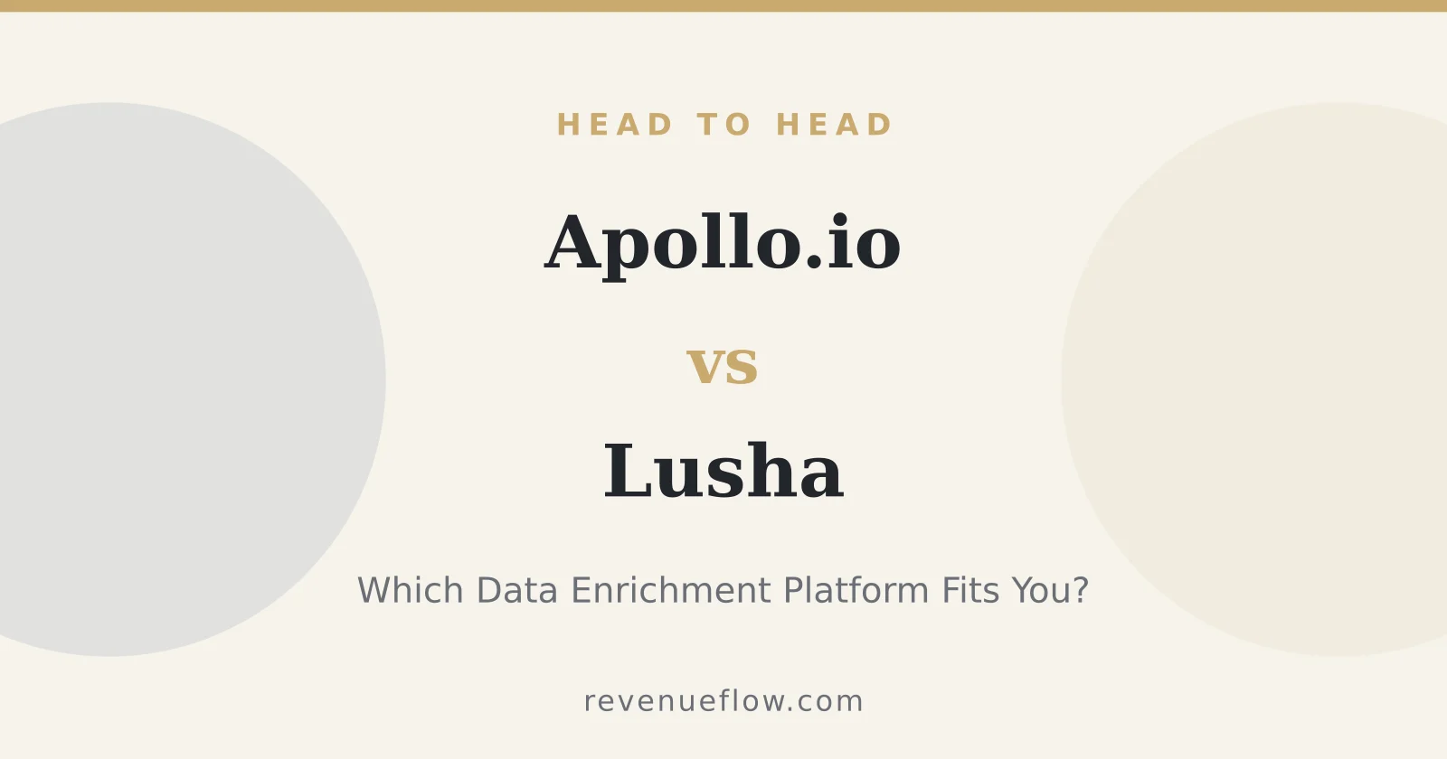 Branded cover: Apollo.io vs Lusha: Which B2B Data Enrichment Platform Fits Your Sales Stack?