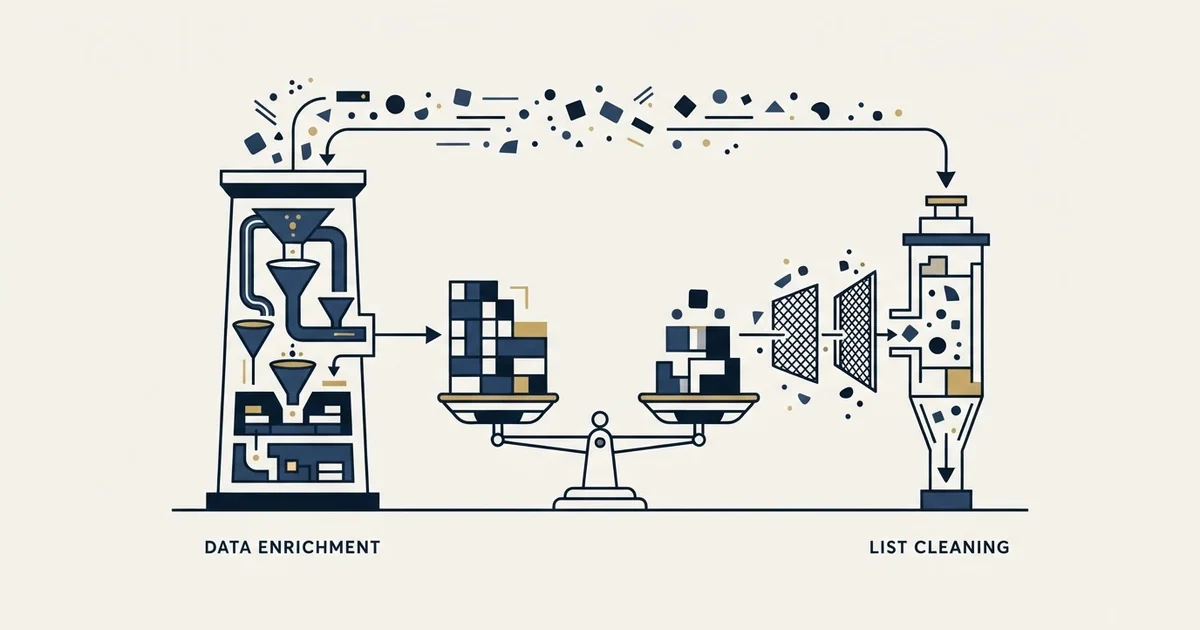 Editorial illustration for Apollo.io vs NeverBounce
