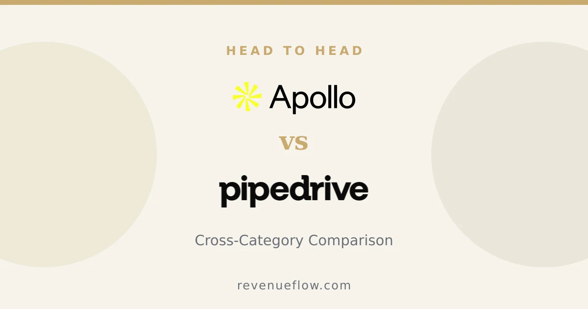 Branded cover: Apollo.io vs Pipedrive: Cross-Category Comparison