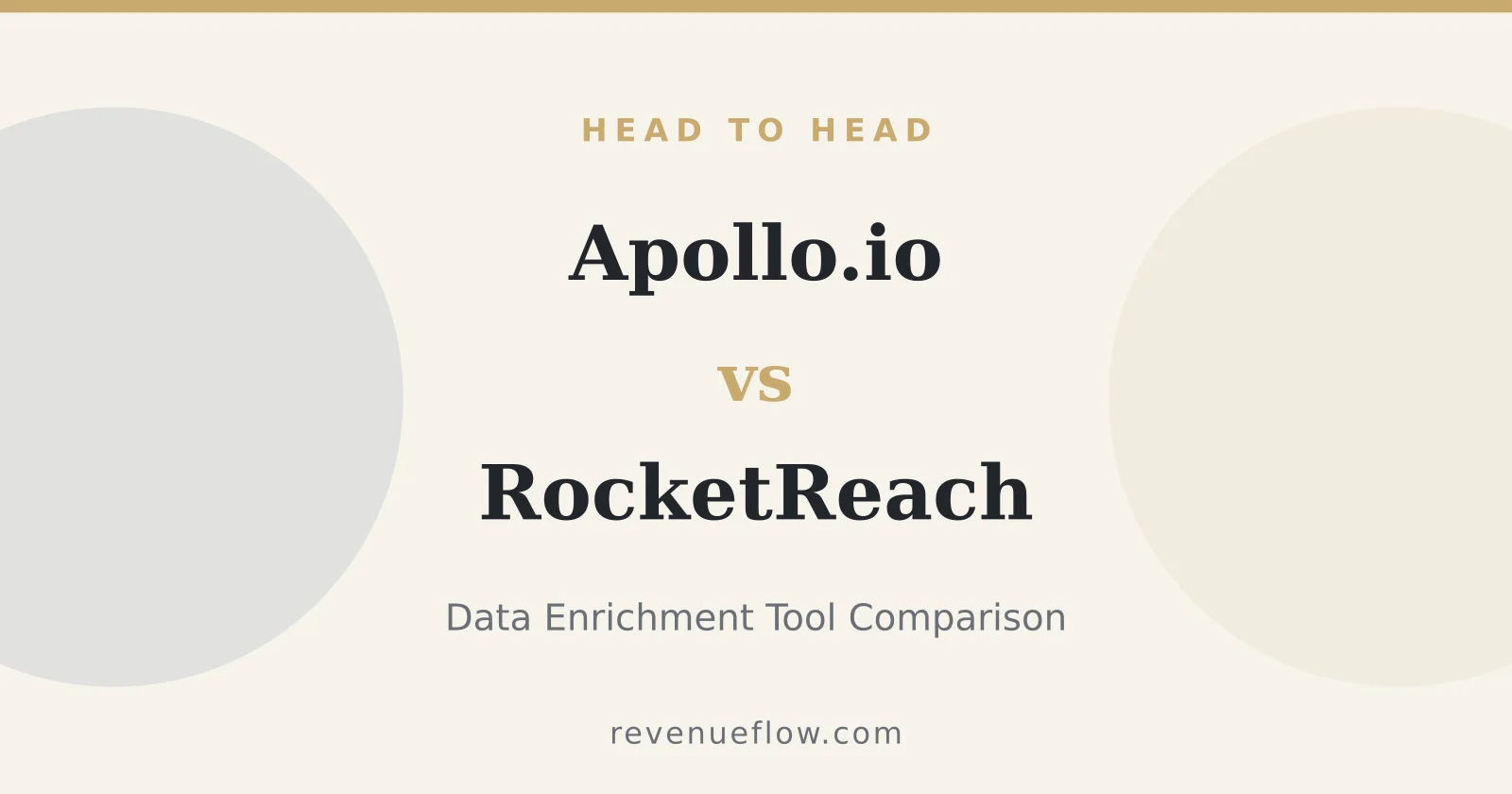 Branded cover: Apollo.io vs RocketReach: Data Enrichment Tool Comparison