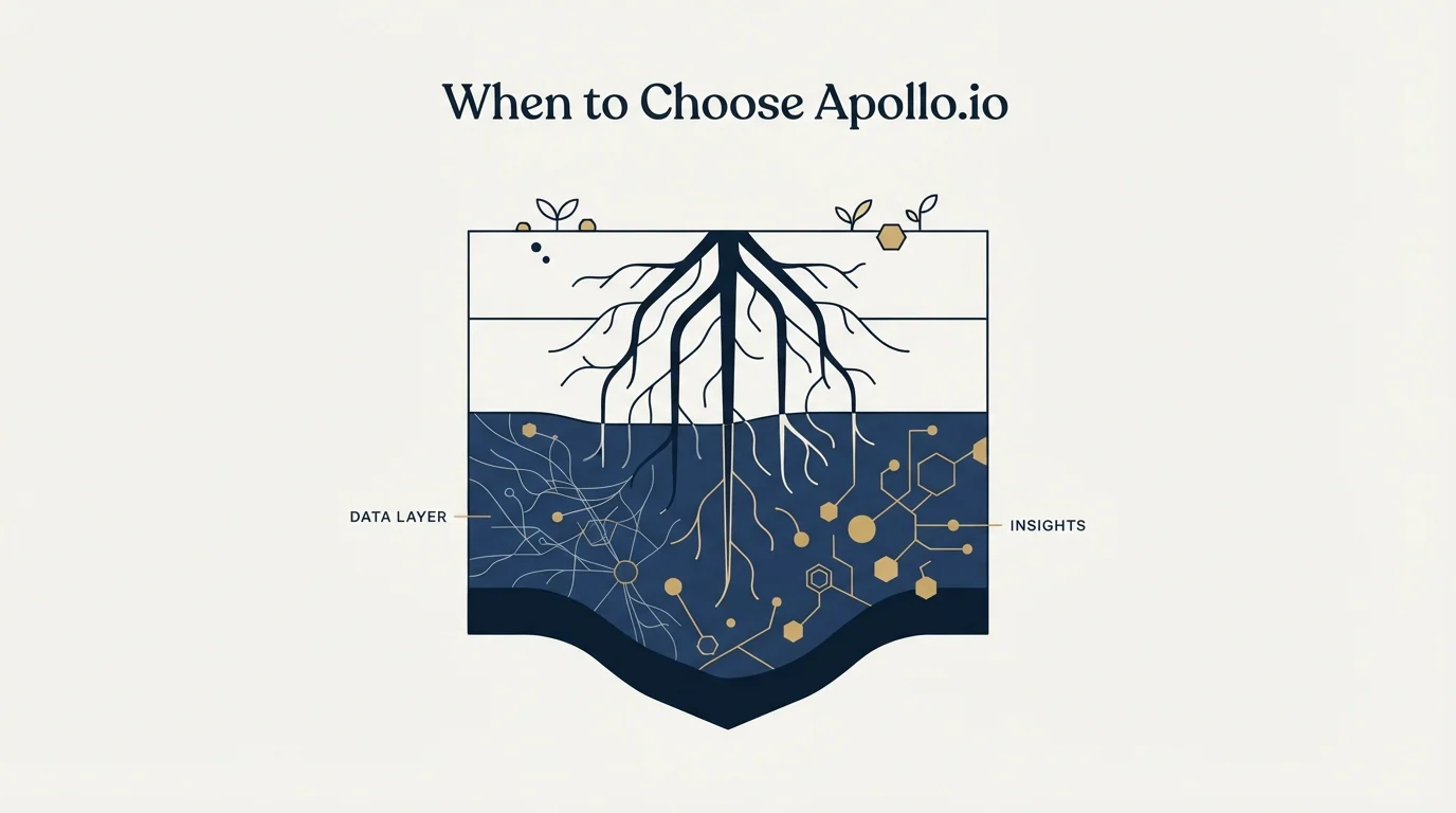 Section illustration: When to Choose Apollo.io