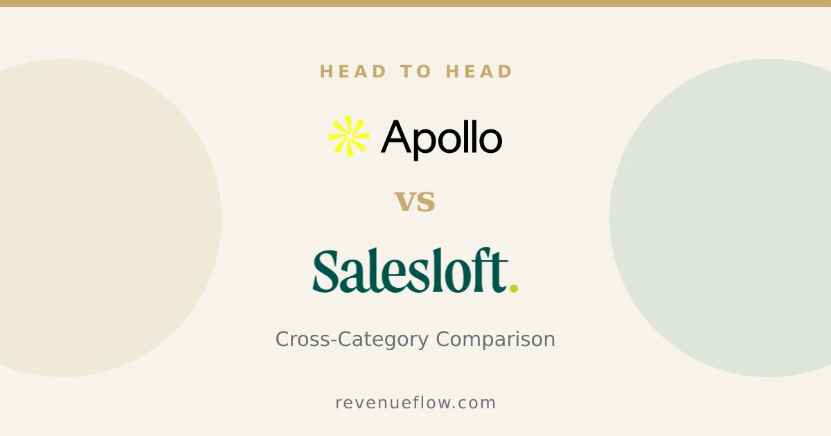 Branded cover: Apollo.io vs Salesloft: Cross-Category Comparison