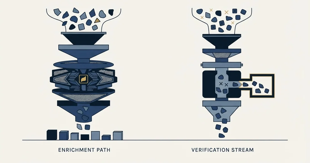 Editorial illustration for Apollo.io vs Verifalia