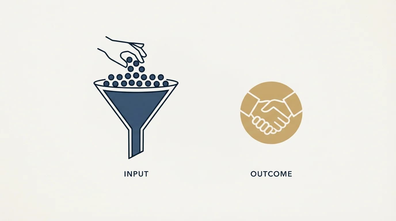 Section illustration: Volume is an input, not an outcome