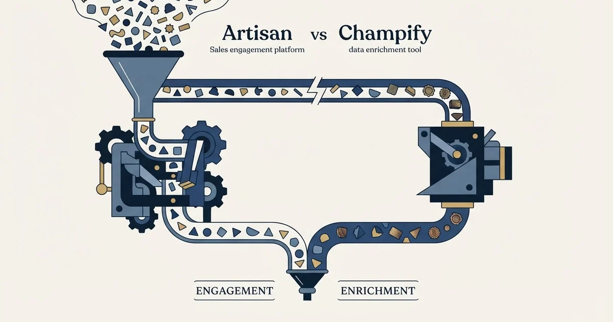 Editorial illustration for Artisan vs Champify