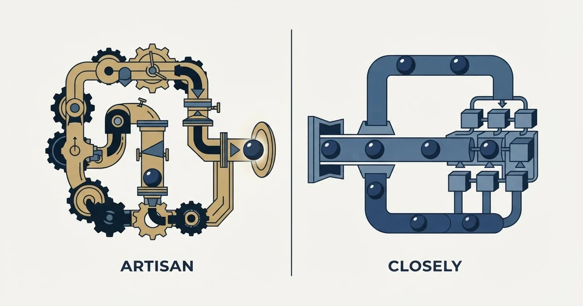 Editorial illustration for Artisan vs Closely