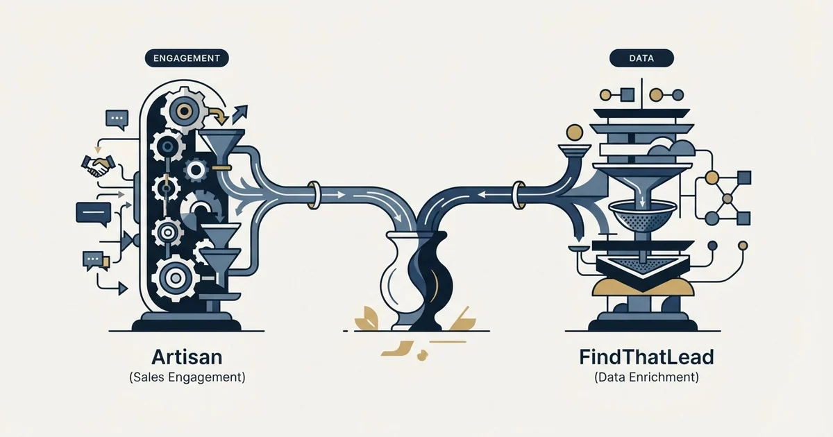 Editorial illustration for Artisan vs FindThatLead