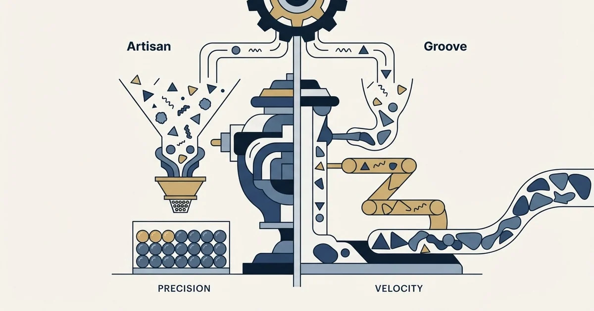 Editorial illustration for Artisan vs Groove by Clari