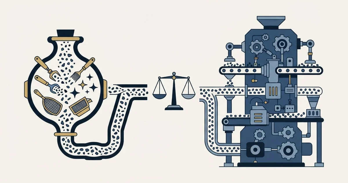 Editorial illustration for Artisan vs La Growth Machine