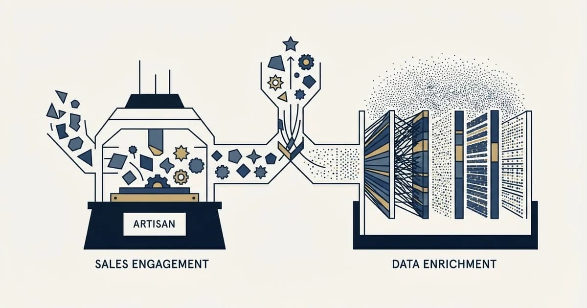 Editorial illustration for Artisan vs People Data Labs