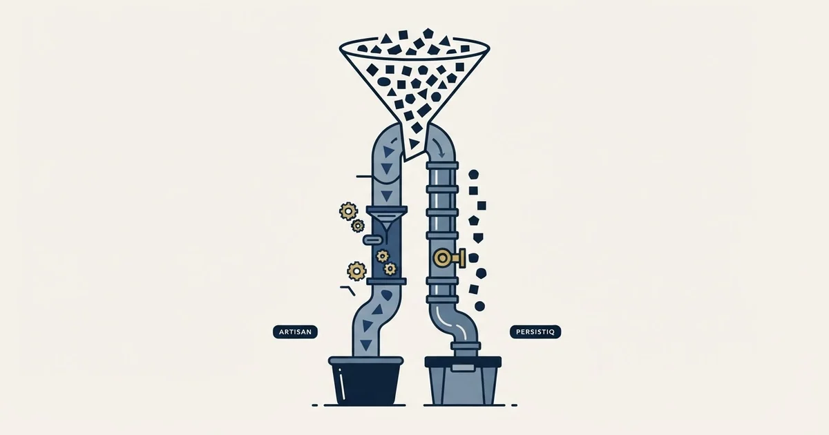 Editorial illustration for Artisan vs PersistIQ