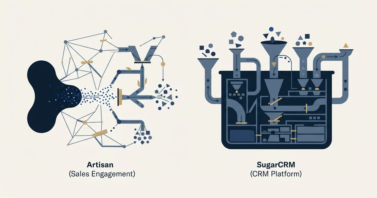 Editorial illustration for Artisan vs SugarCRM