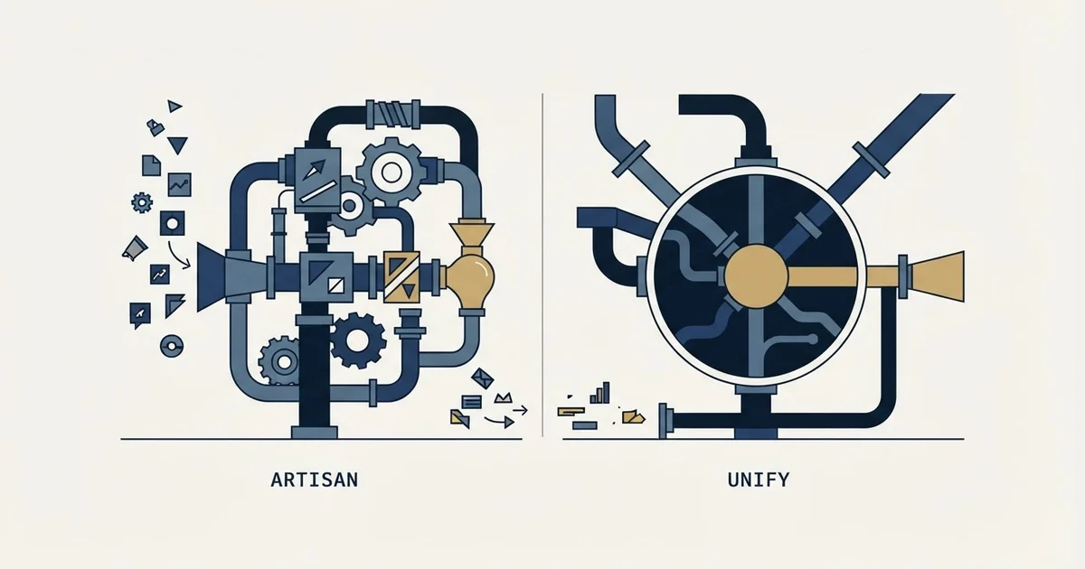 Editorial illustration for Artisan vs Unify