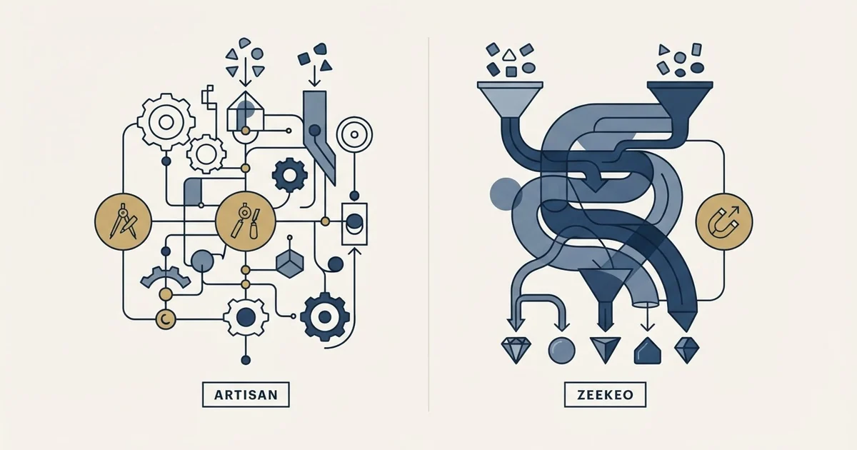 Editorial illustration for Artisan vs Zeekeo