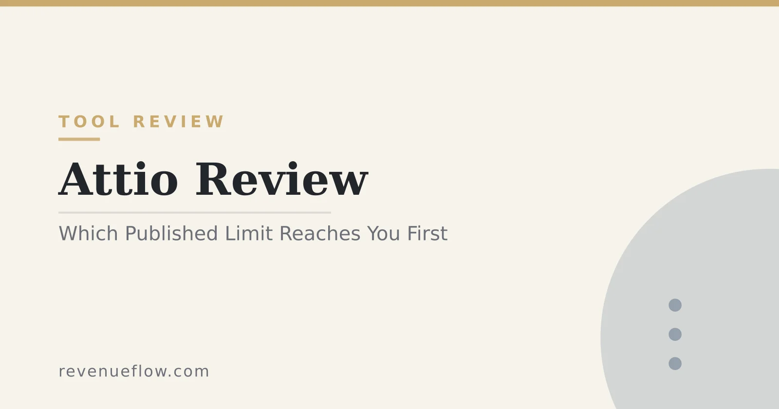 Branded cover: Attio Review: Which Published Limit Reaches You First