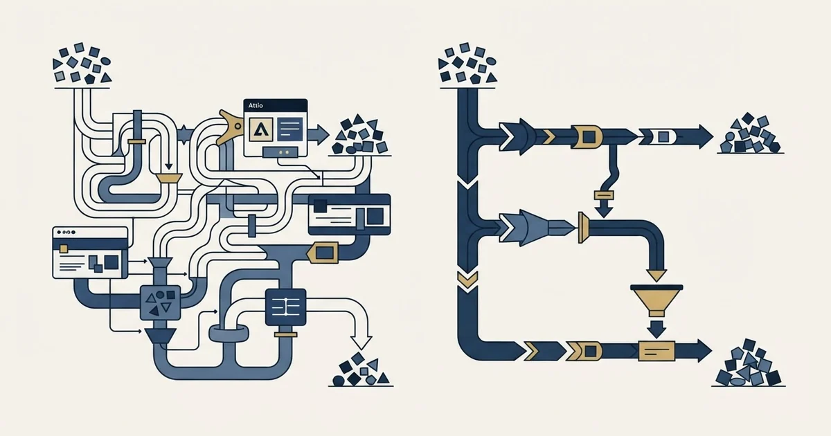 Editorial illustration for Attio vs Close