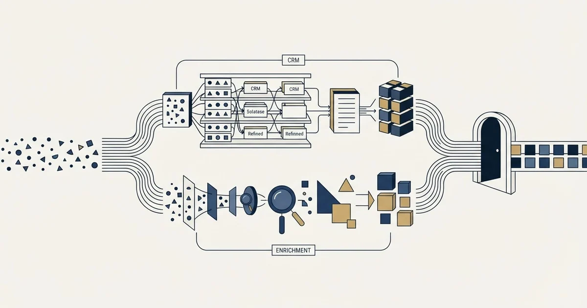 Editorial illustration for Attio vs Datanyze