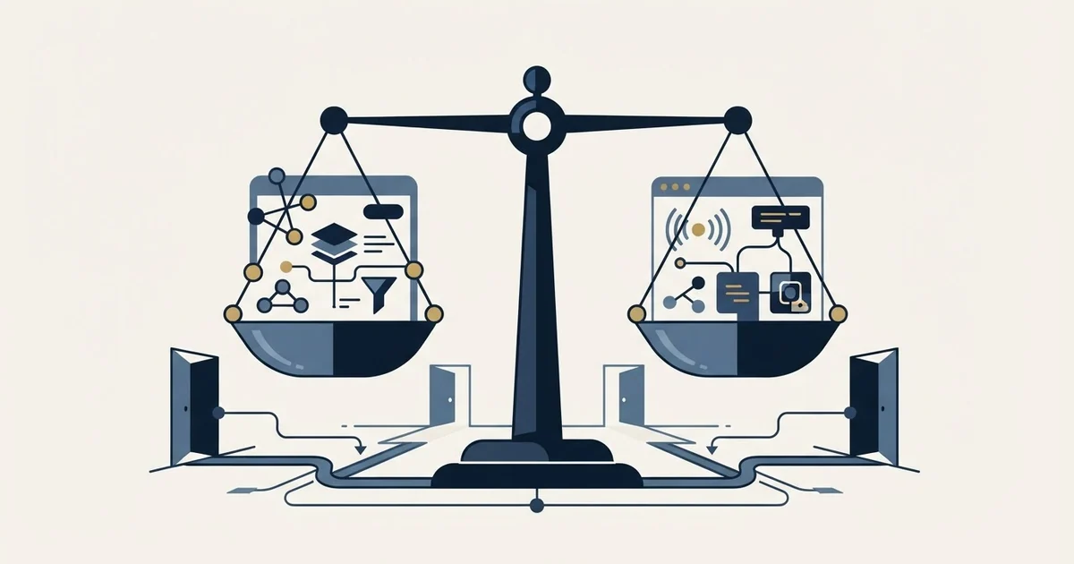 Editorial illustration for Attio vs EngageBay