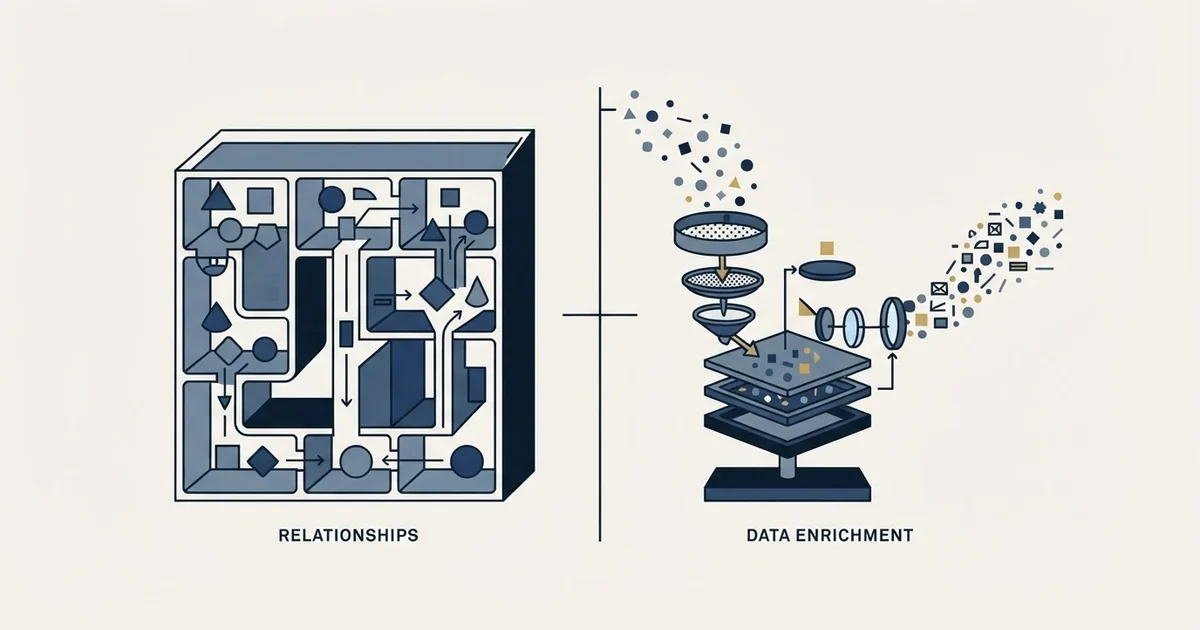 Editorial illustration for Attio vs FullEnrich